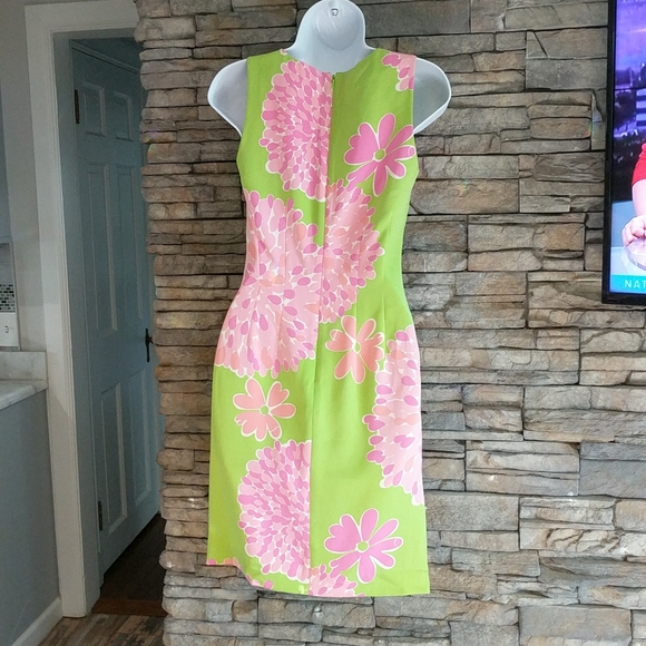 Lilly Pulitzer Vintage awhile Label Dress SIlk - Picture 3 of 5